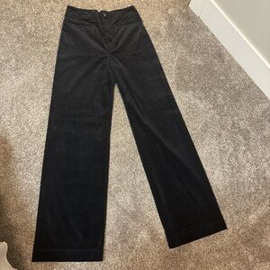 Anthropologie Maeve Black Corduroy Pants